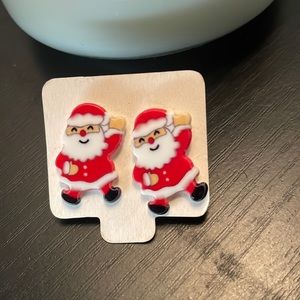 Santa claus earrings Christmas earrings